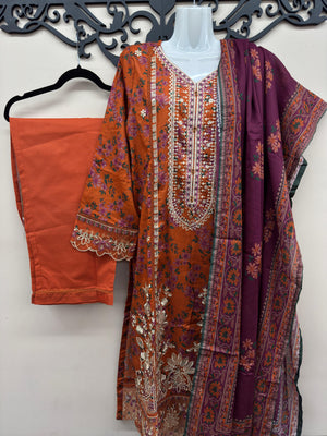 Pakistani 3 piece dress for women