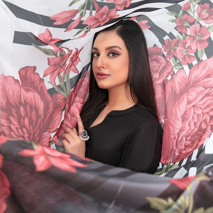 Tawakkal black cotton 3 piece Pakistani suit for women Canada