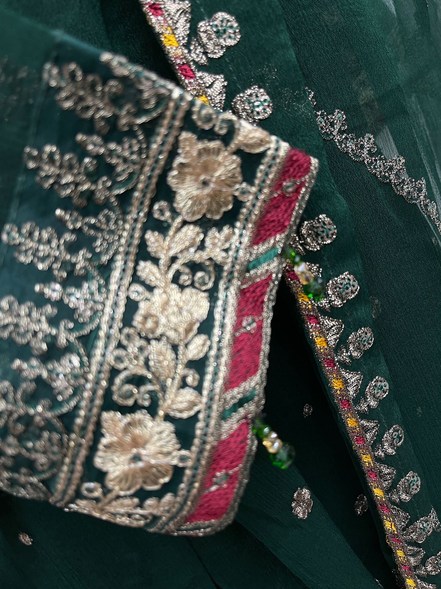 Chiffon Embroidered Long Dress