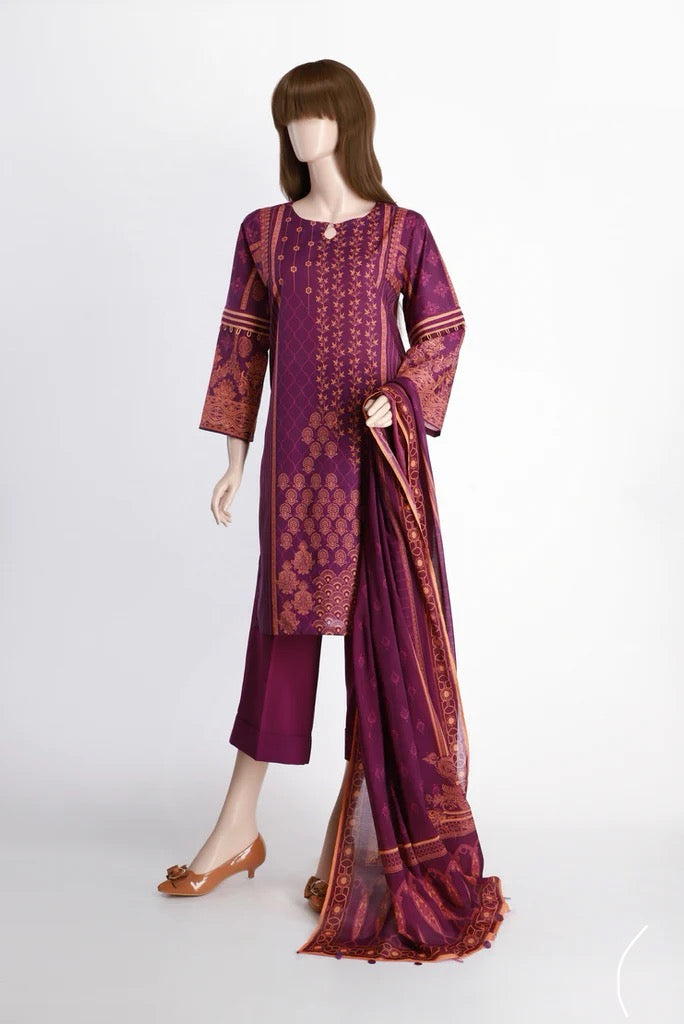 Lawn 3-PC Suit by SAYA