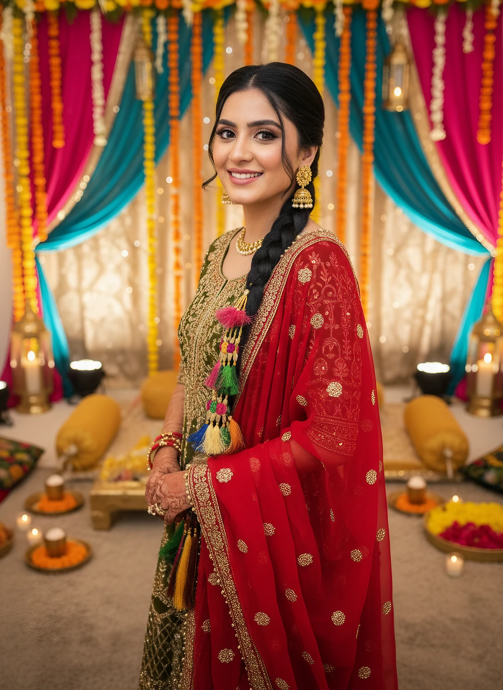 Colorful Tassel Braided Hair Paranda