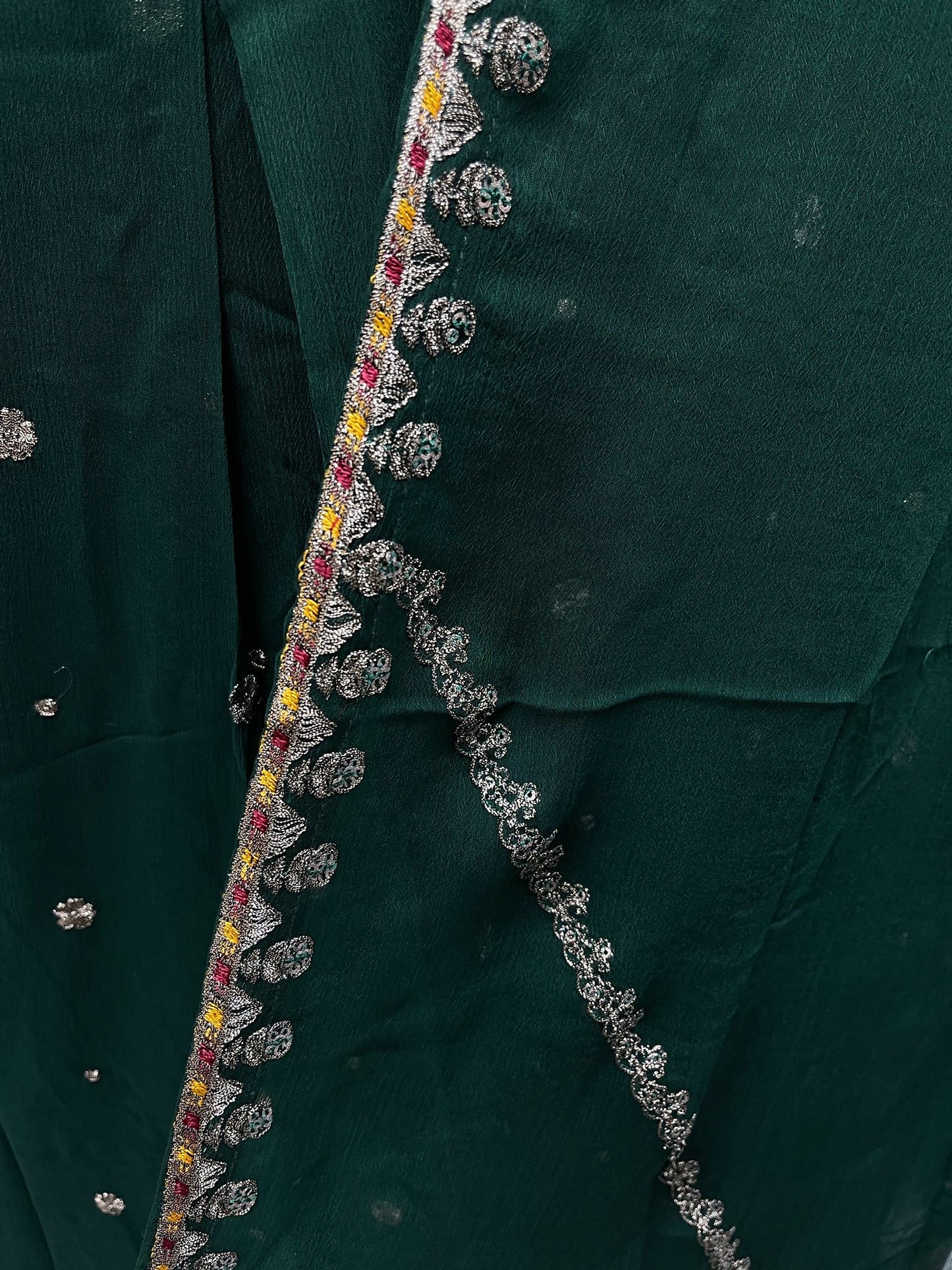Chiffon Embroidered Long Dress