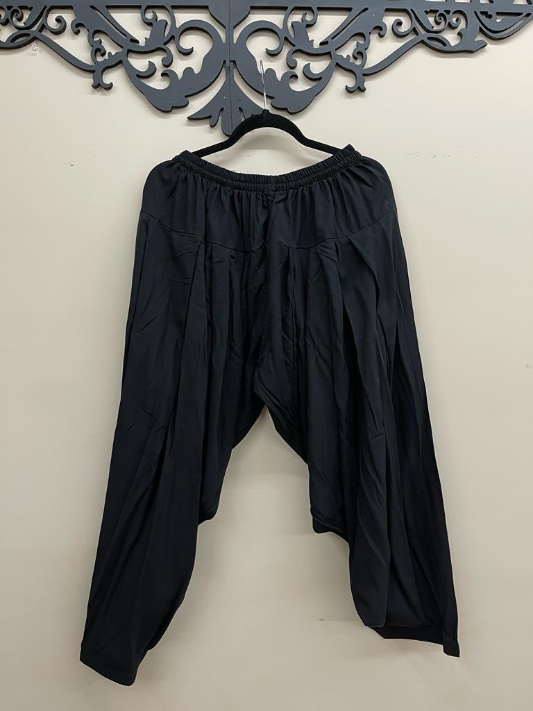 2PC Black Lilen Shalwar Outfit S-XL