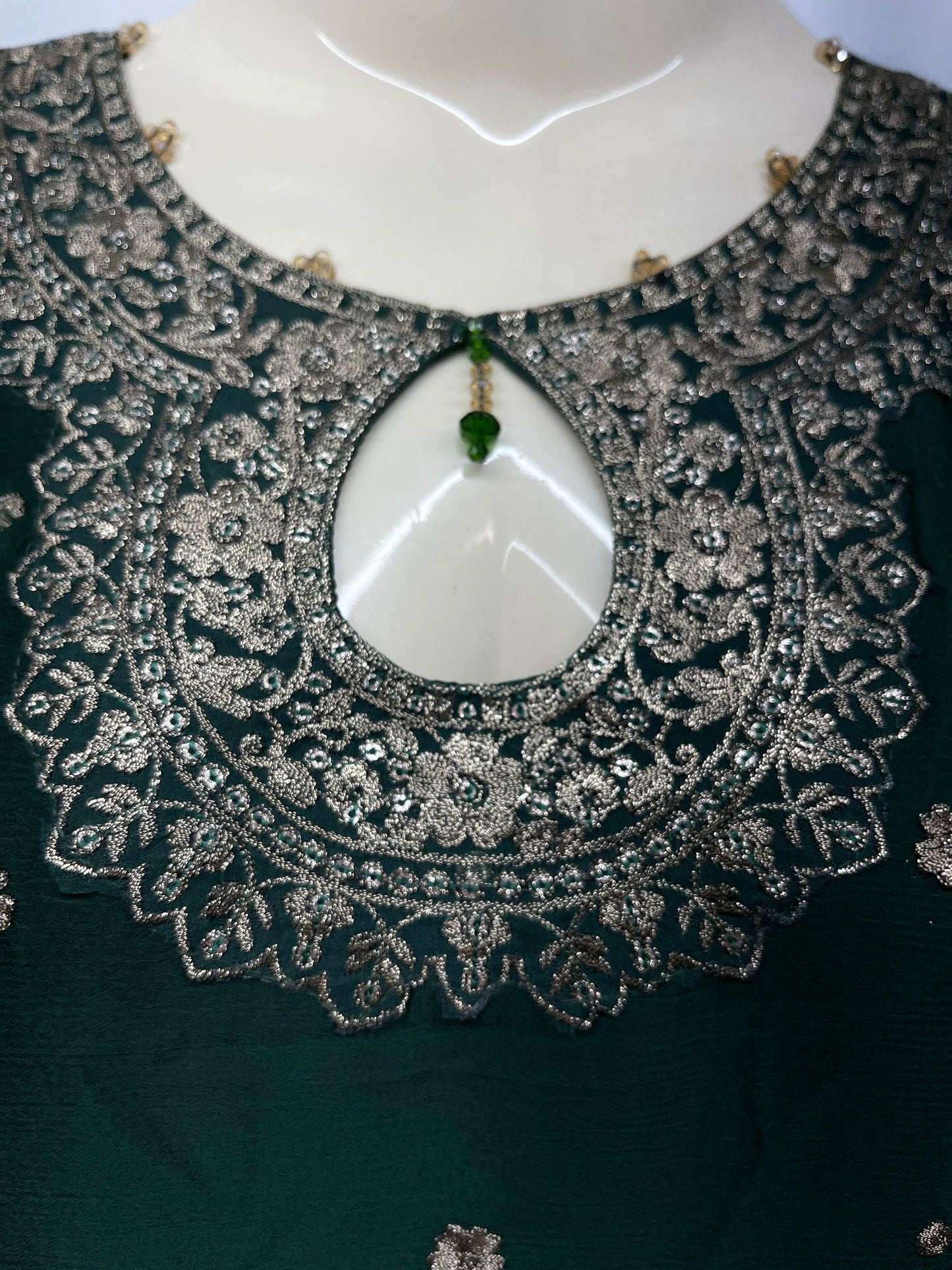 Chiffon Embroidered Long Dress