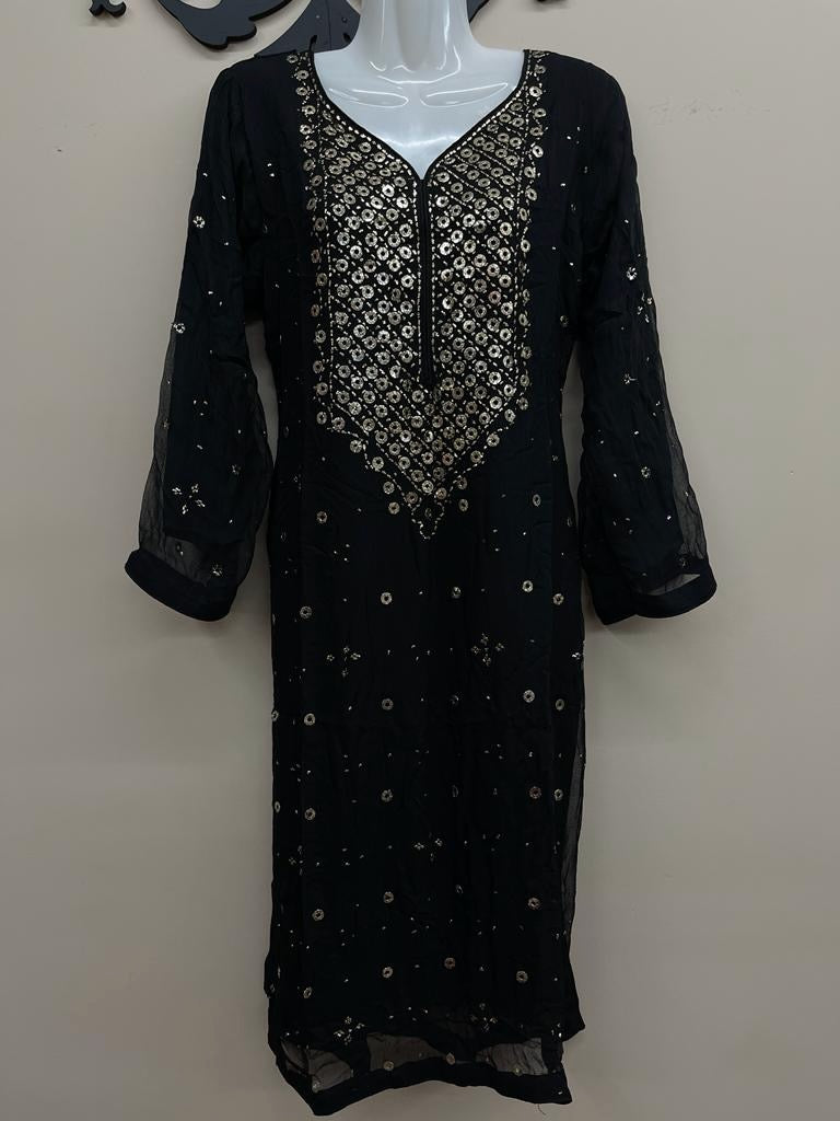 3PC MUKESH OUTFIT CHIFFON