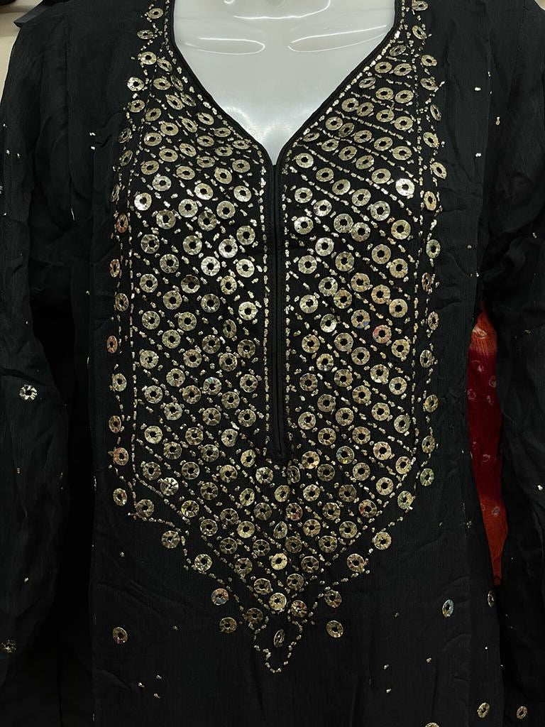 3PC MUKESH OUTFIT CHIFFON