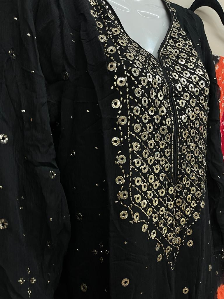 3PC MUKESH OUTFIT CHIFFON