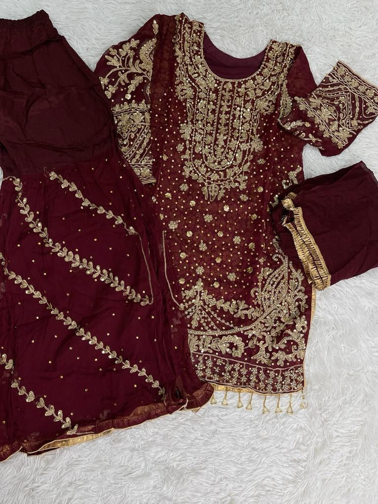 Beautiful 3-Piece Gharara