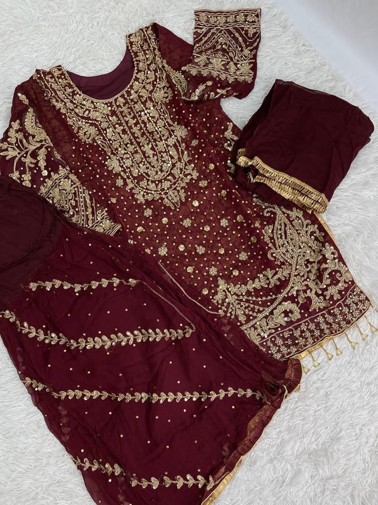 Beautiful 3-Piece Gharara