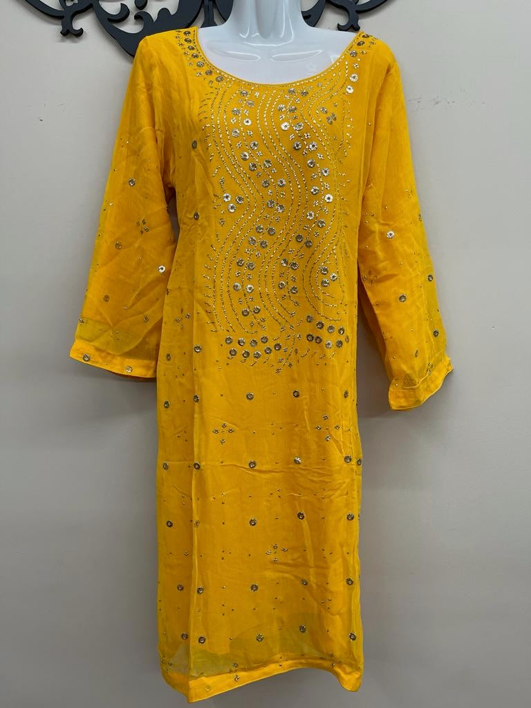 3PC MUKESH OUTFIT CHIFFON