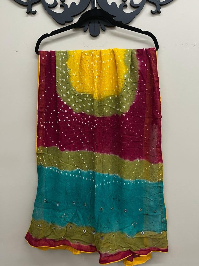 3PC MUKESH OUTFIT CHIFFON