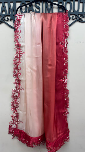 Full embroidered Pakistani 3-piece formal suit with cutwork dupatta