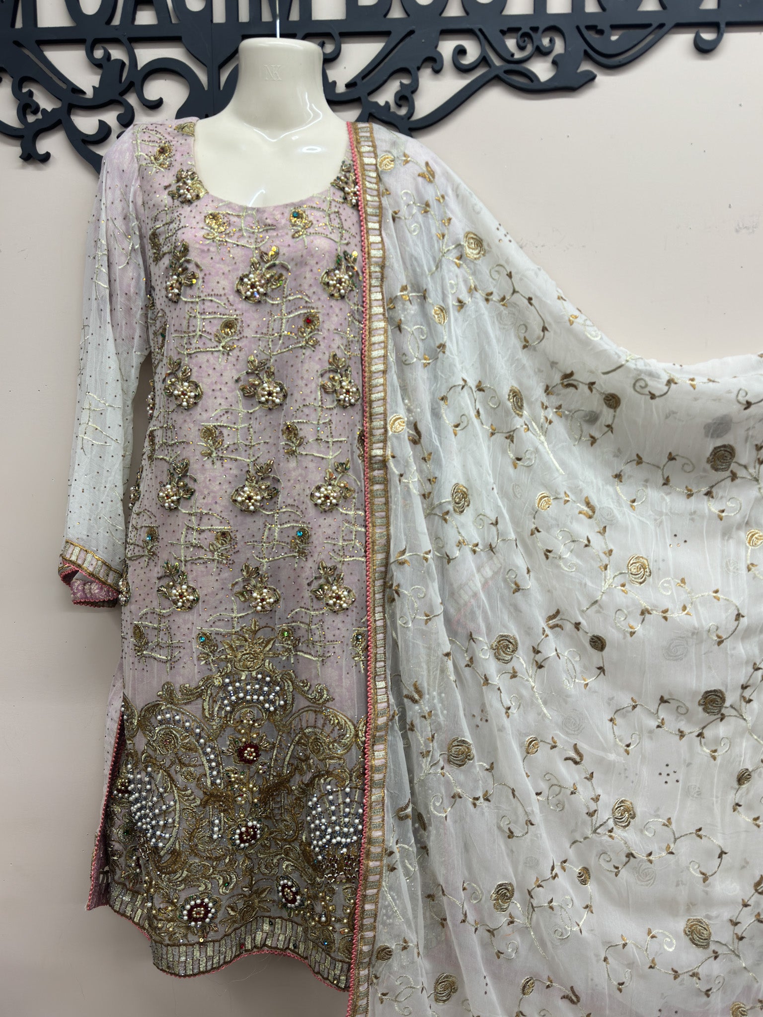 3-Piece Chiffon Outfit