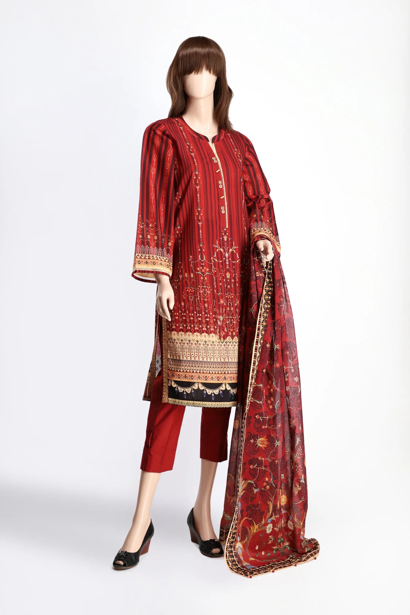 Lawn 3-PC Suit by SAYA