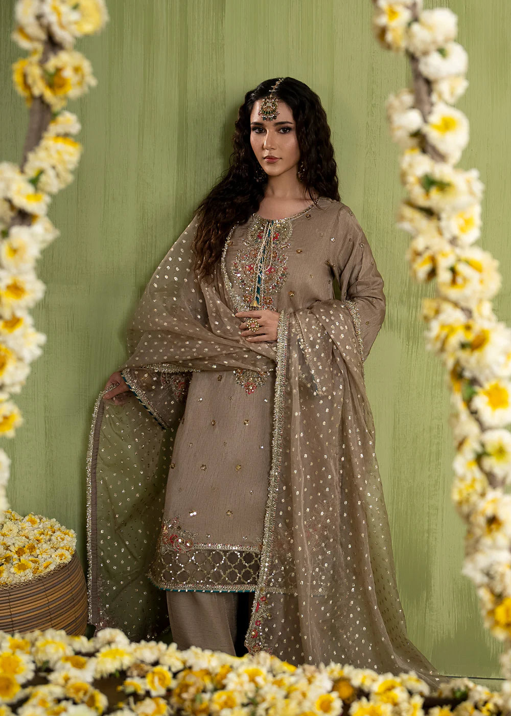 Zarqun 3 piece Pakistani style wedding wear in Canada