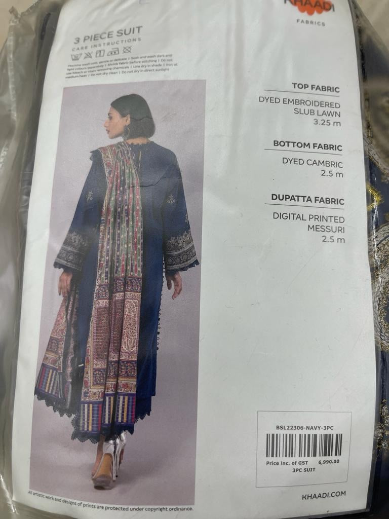 3pcs Khaadi Suit
