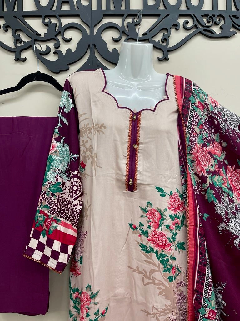3 Pcs Suit (Marina Fabric)