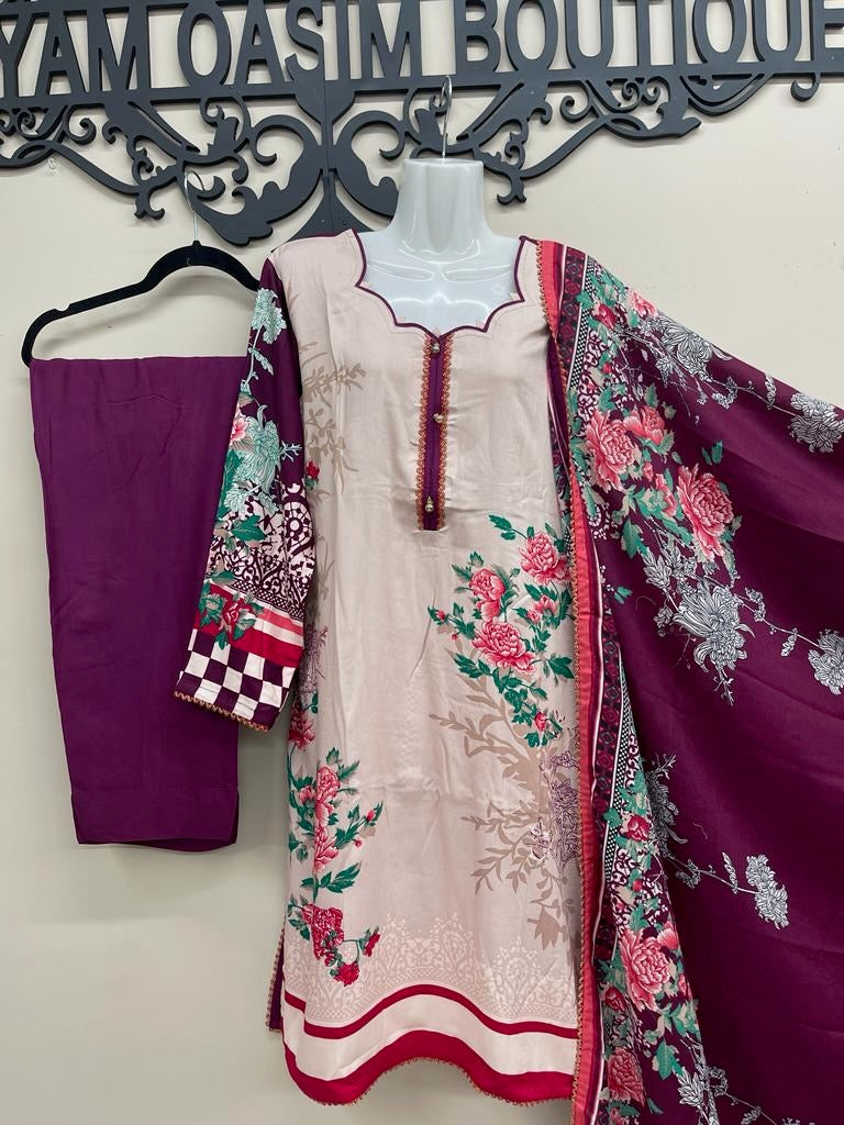 3 Pcs Suit (Marina Fabric)