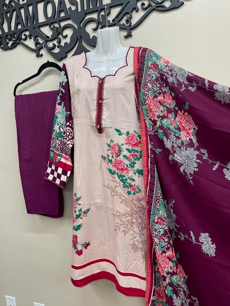 3 Pcs Suit (Marina Fabric)