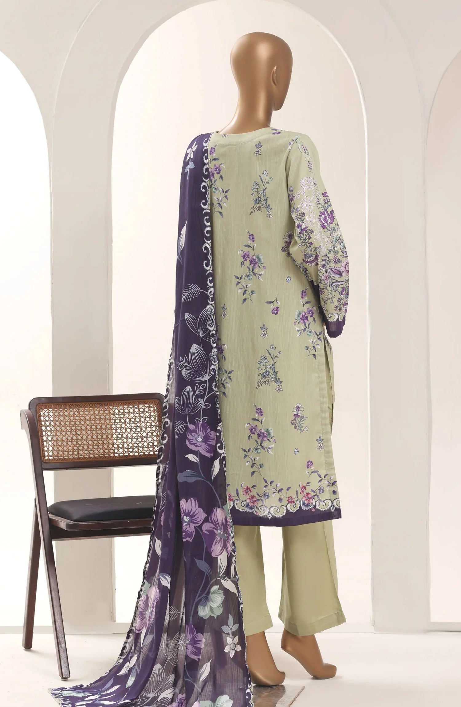 Sadabahar Printed Lawn Stitched 3 Piece Suit – Summer Collection