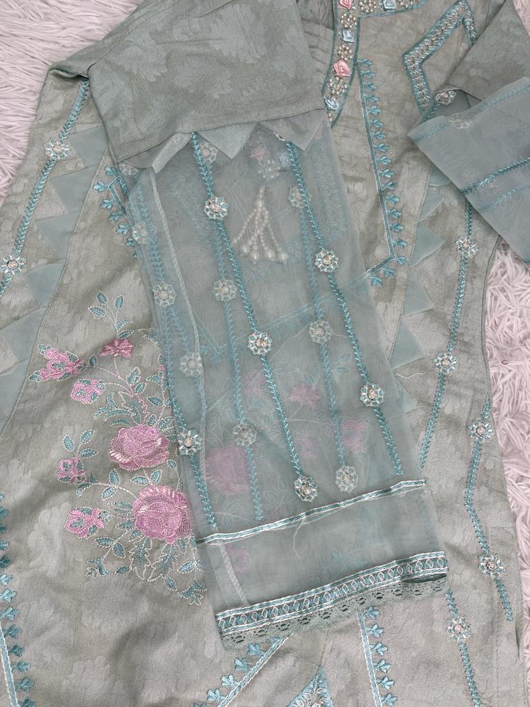 Zahra Rubab Cotton Jacquard 3PC Outfit S-L