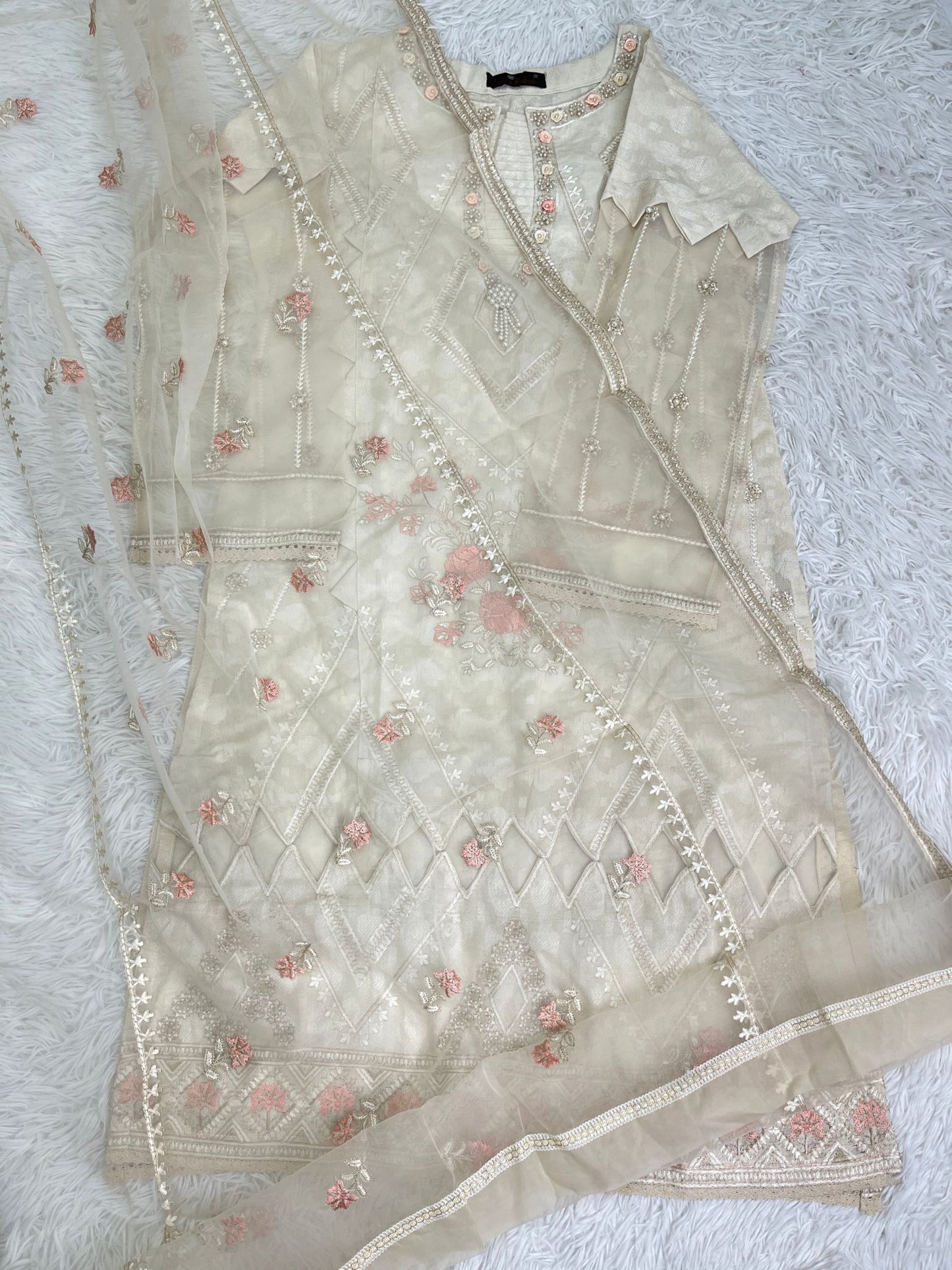 Zahra Rubab Cotton Jacquard 3PC Outfit S-L