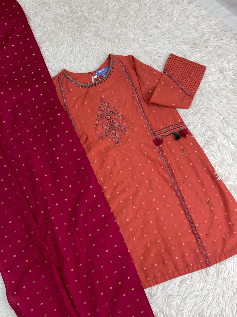 2PC Cotton Outfit for Girls Ages 5-8