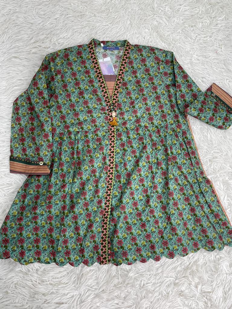 2PC Cotton Peplum Outfit for Girls Ages 5-7