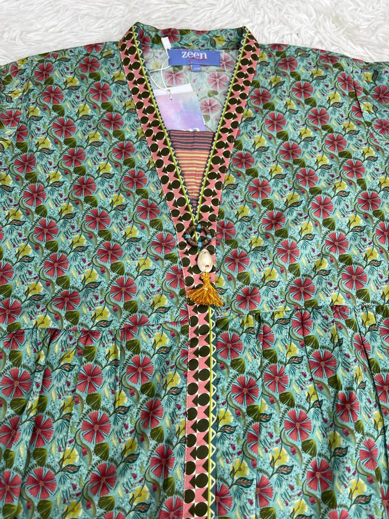 2PC Cotton Peplum Outfit for Girls Ages 5-7
