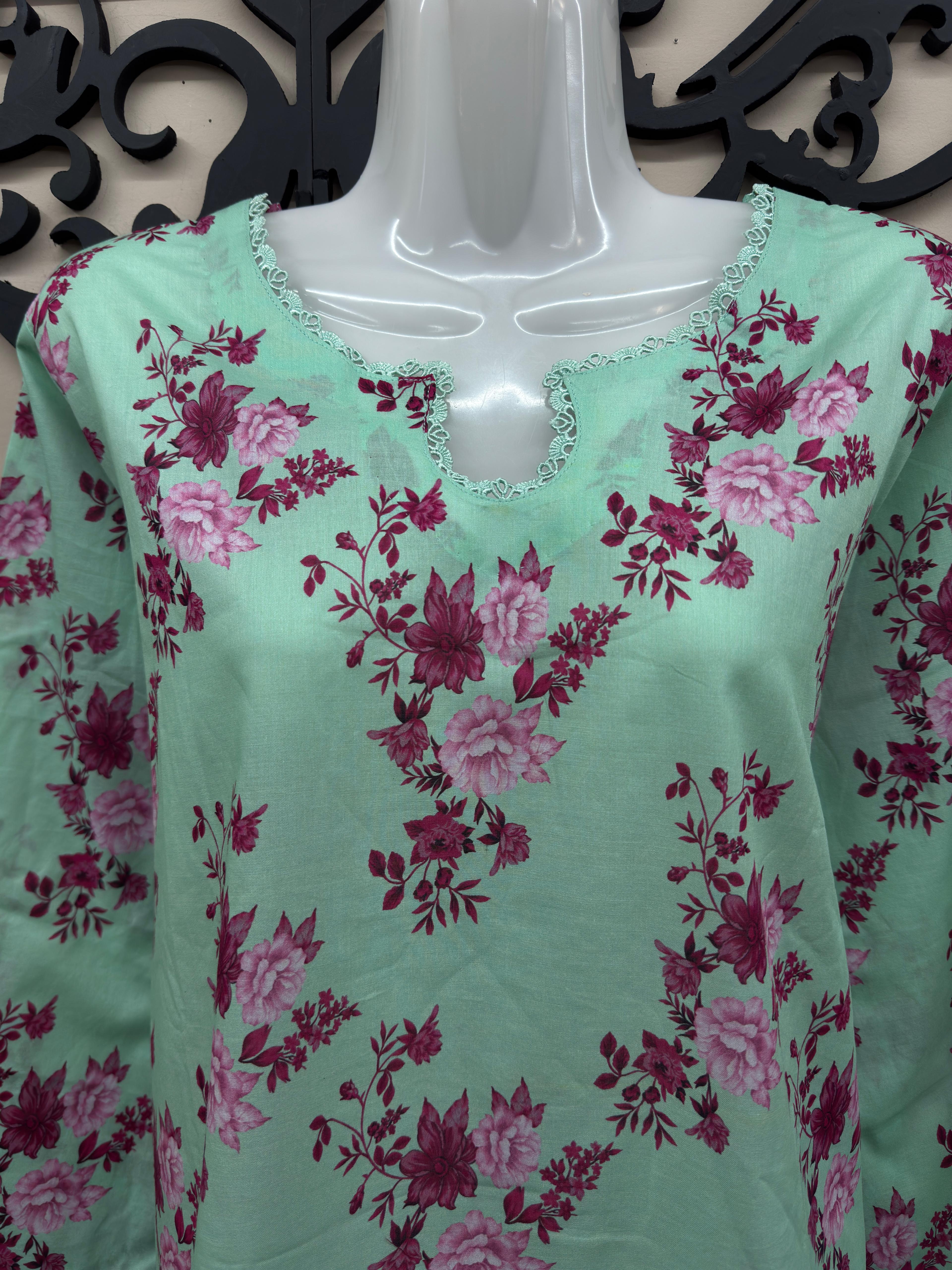 3-Piece Nishat Lawn Printed Suit with Shalwar & Dupatta