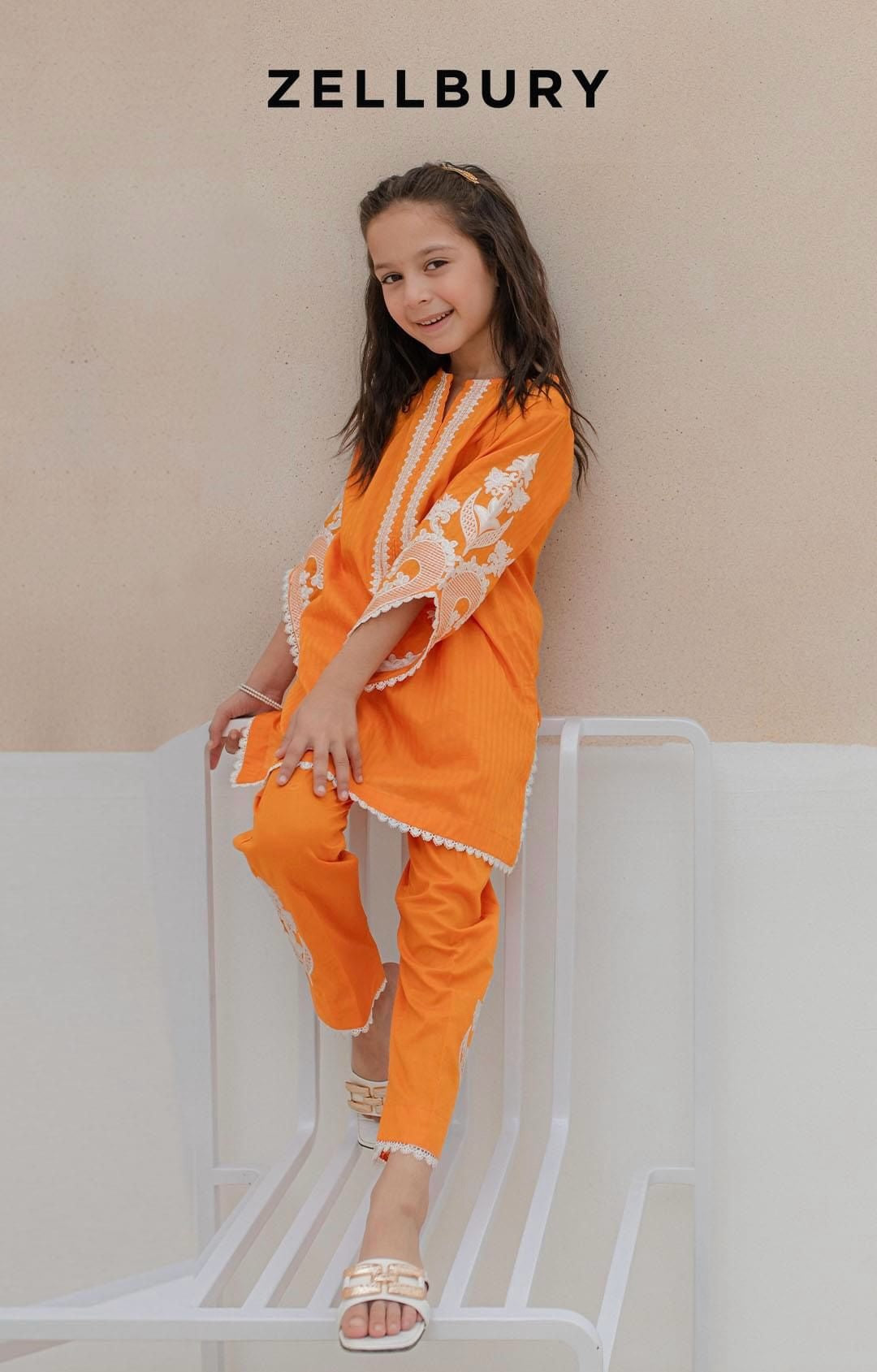 Zellbury - 2 Pcs Cotton Lawn Girls Suit