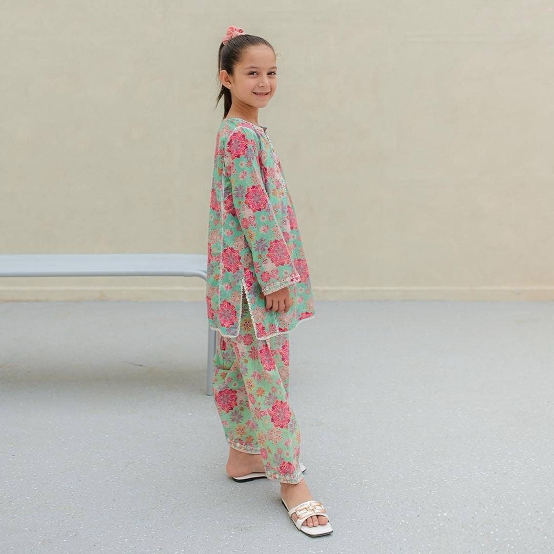 Zellbury - 2 Pcs Cotton Lawn Girls Suit