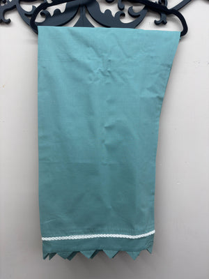 embroidered cotton 3 piece Pakistani suit with chiffon embroidered dupatta and cotton trouser