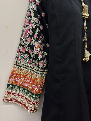 black dress for wedding guest