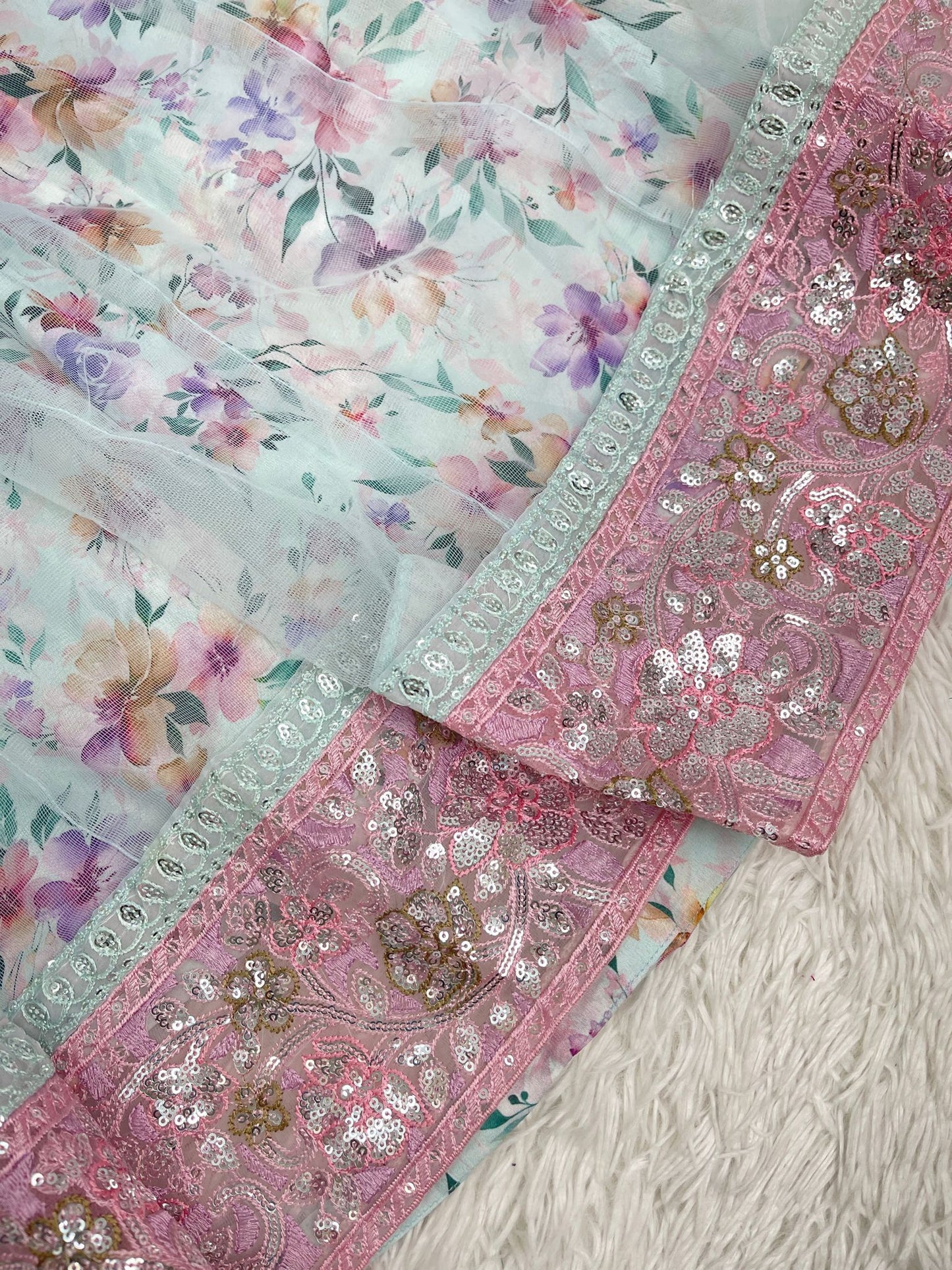 3PCS Floral net Maxi Dress (Mommy and Me)