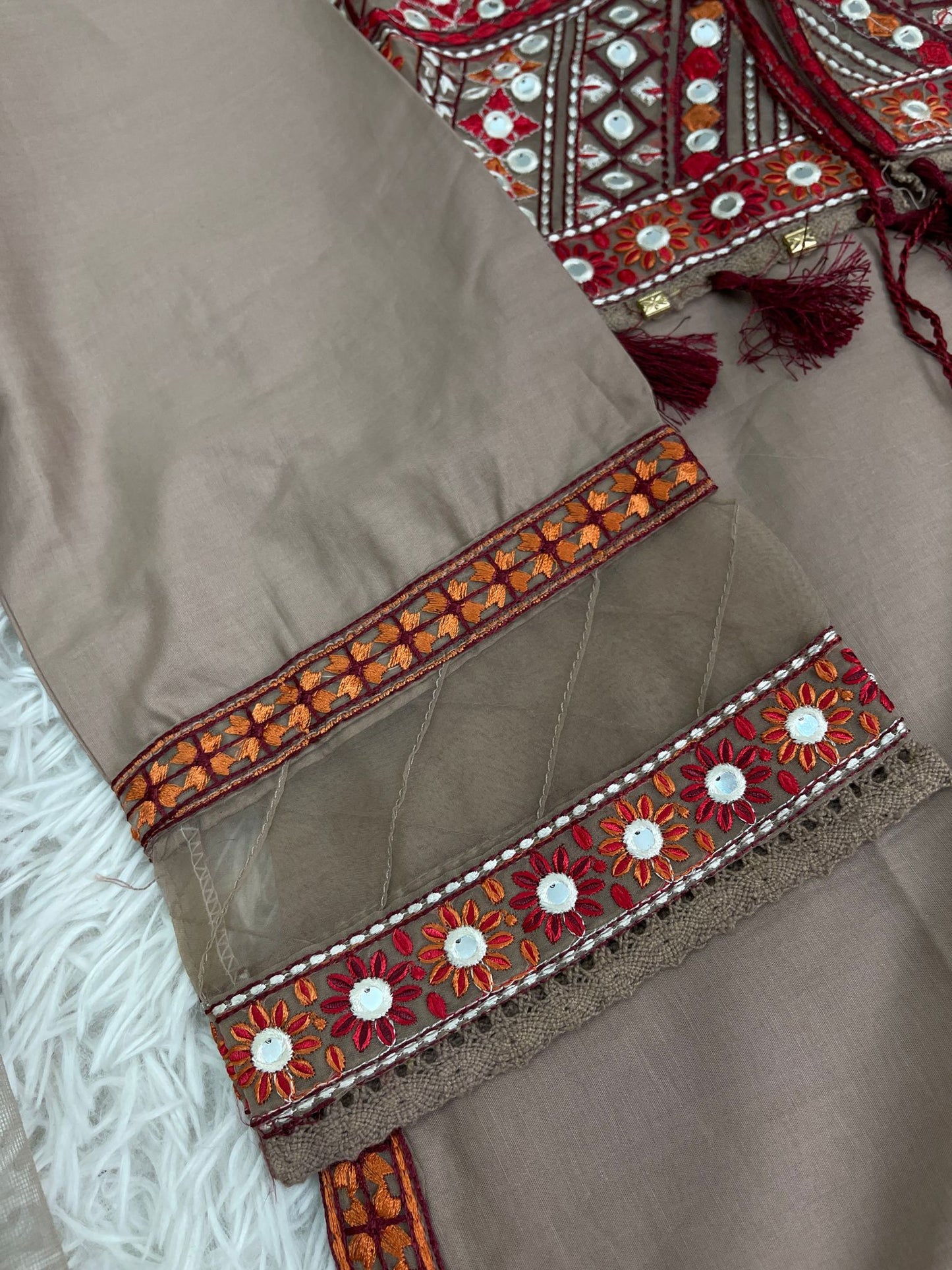 Zahra Rubab Cotton Shalwar 4PC Outfit S-L