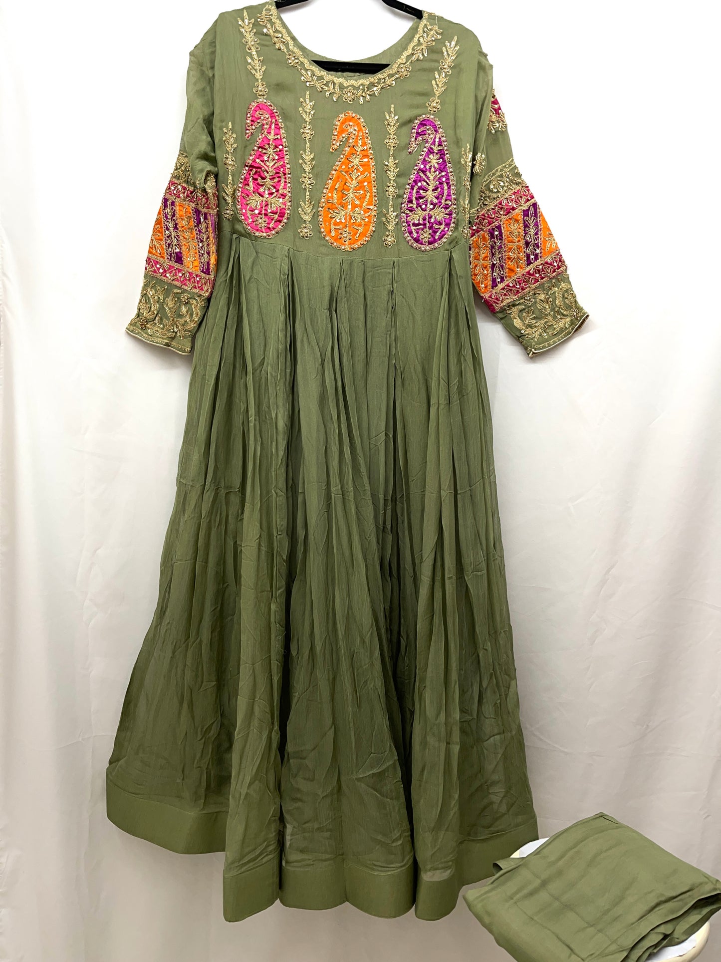 3 Pcs Beautiful Green Maxi