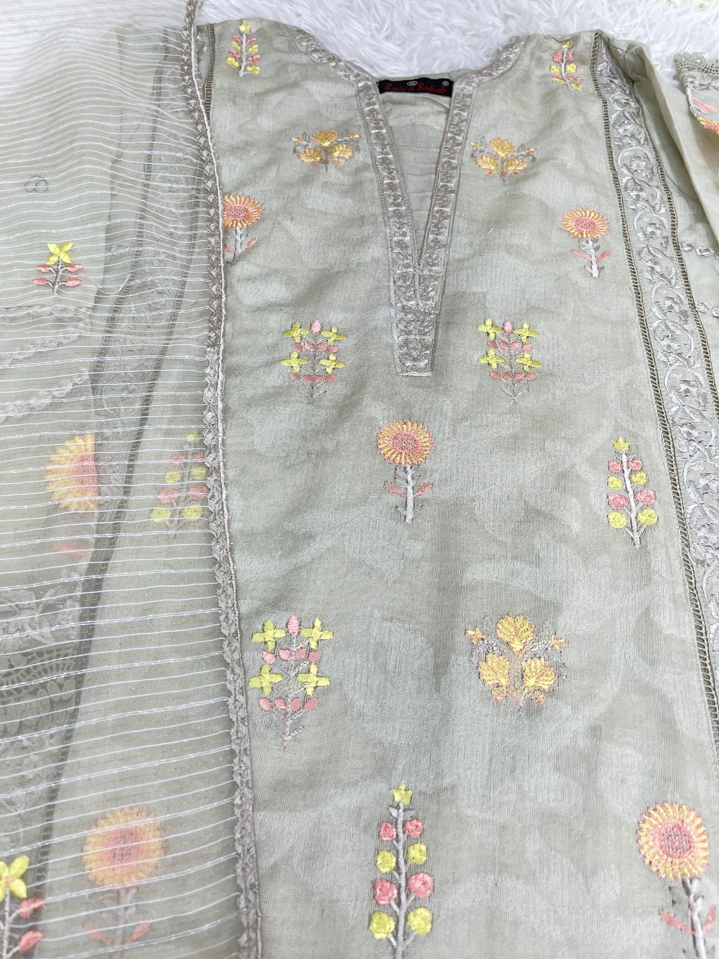 Zahra Rubab Cotton Fancy Outfit S-L