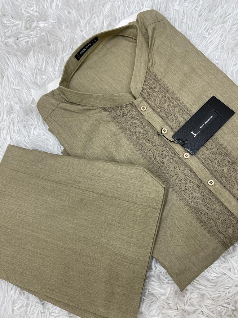 J. Men's Semi-Formal Shalwar Kameez L-XL