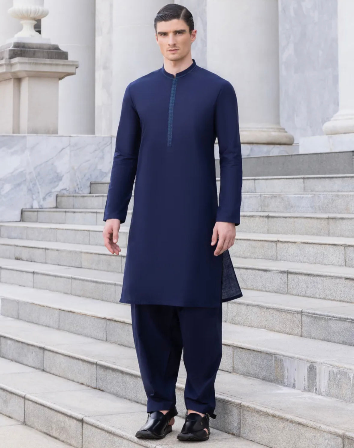 J. Men's Semi-Formal Shalwar Kameez Large