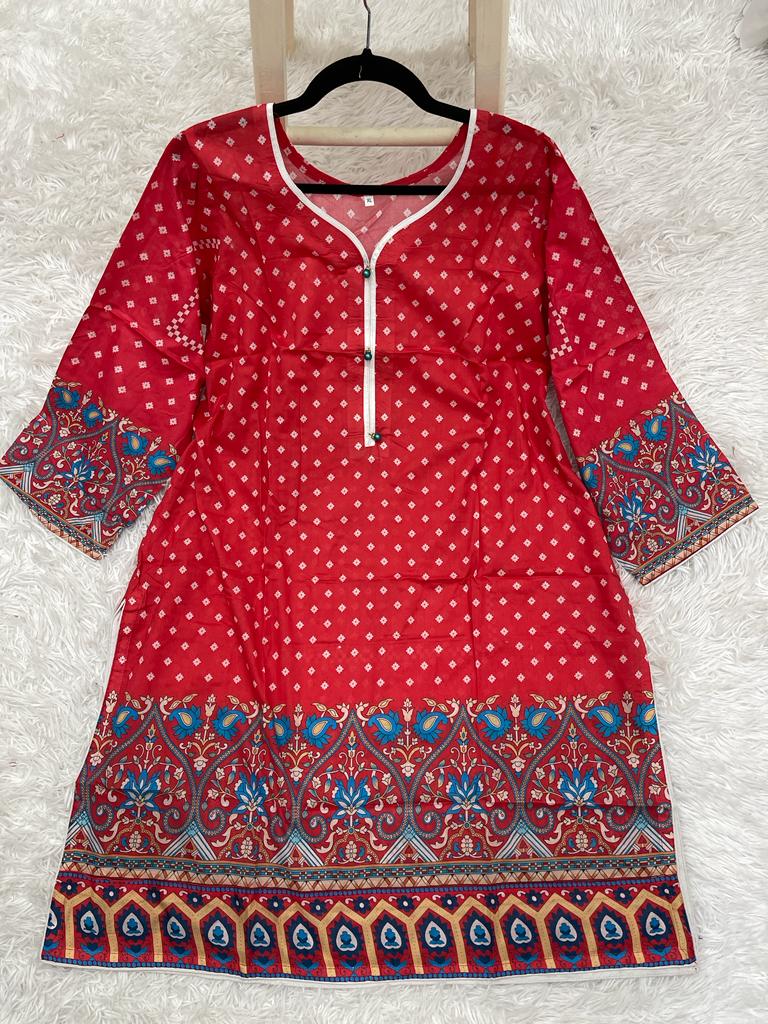2Pcs Soft Lawn Chunri Print Outfit XL