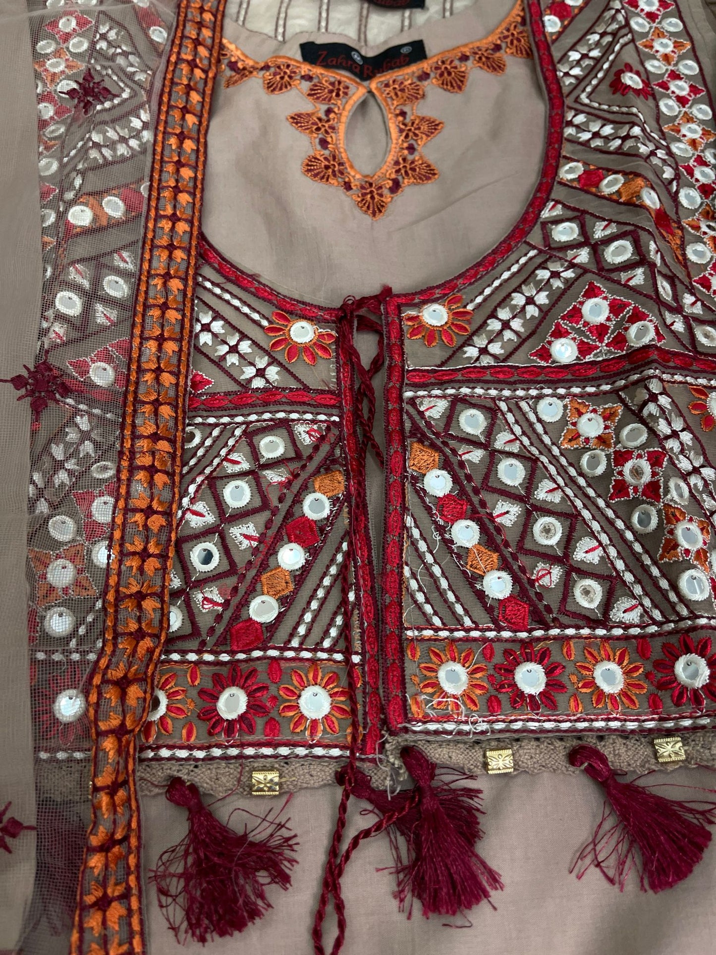 Zahra Rubab Cotton Shalwar 4PC Outfit S-L