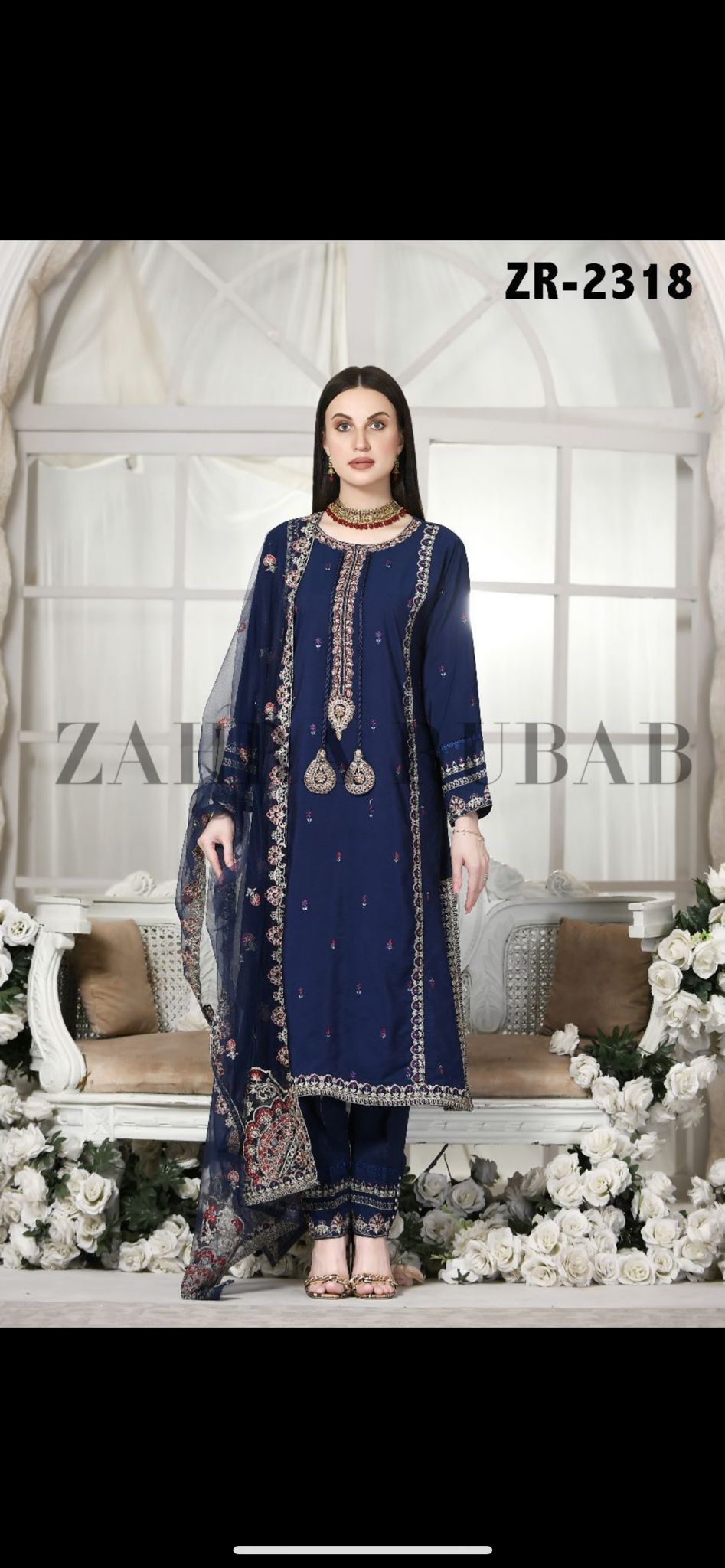 Zahra Rubab Masoori Fancy Outfit S-L
