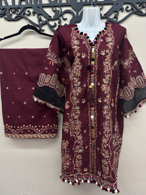 embroidered lawn suit Canada