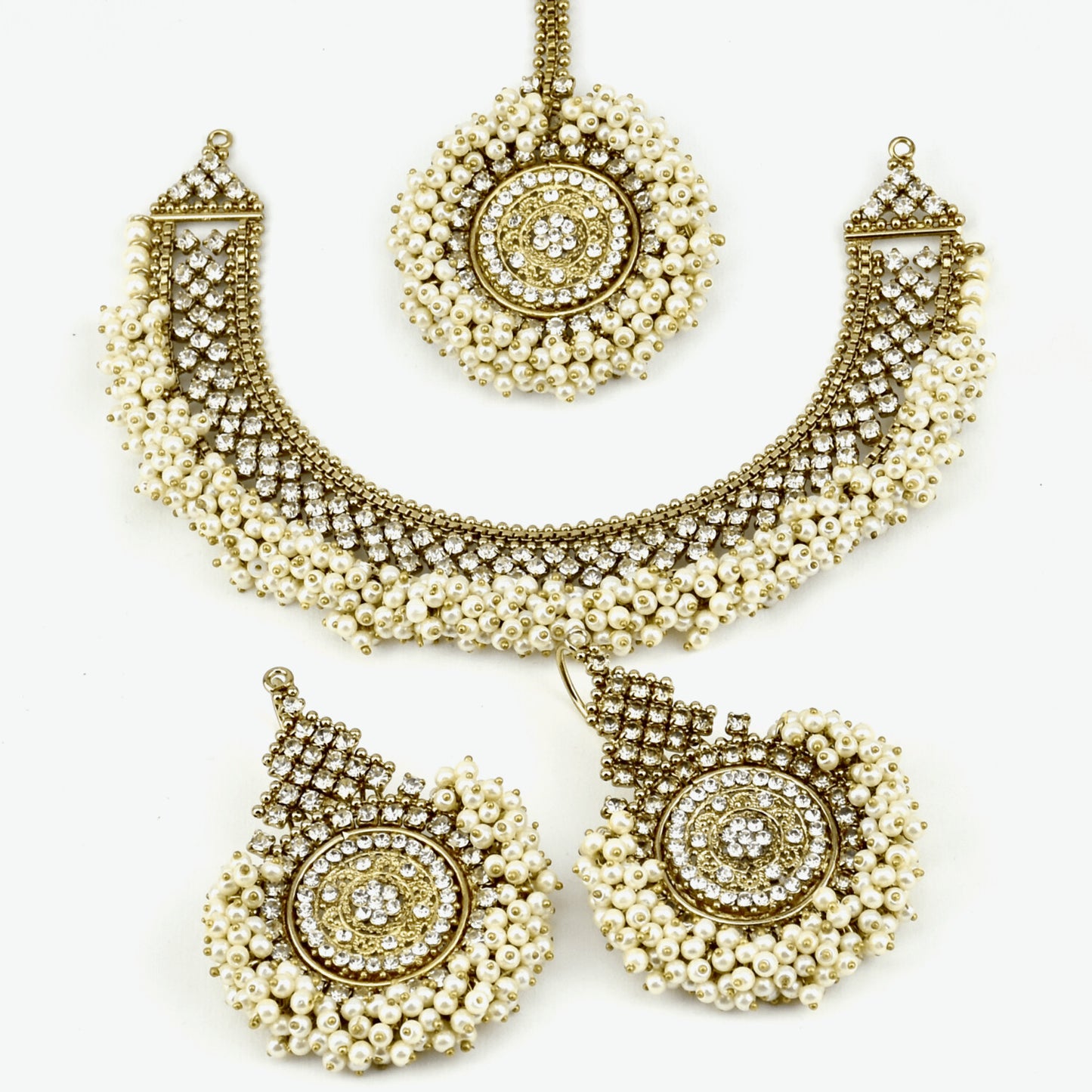 Bronze Pearl Tassle set (4PC)