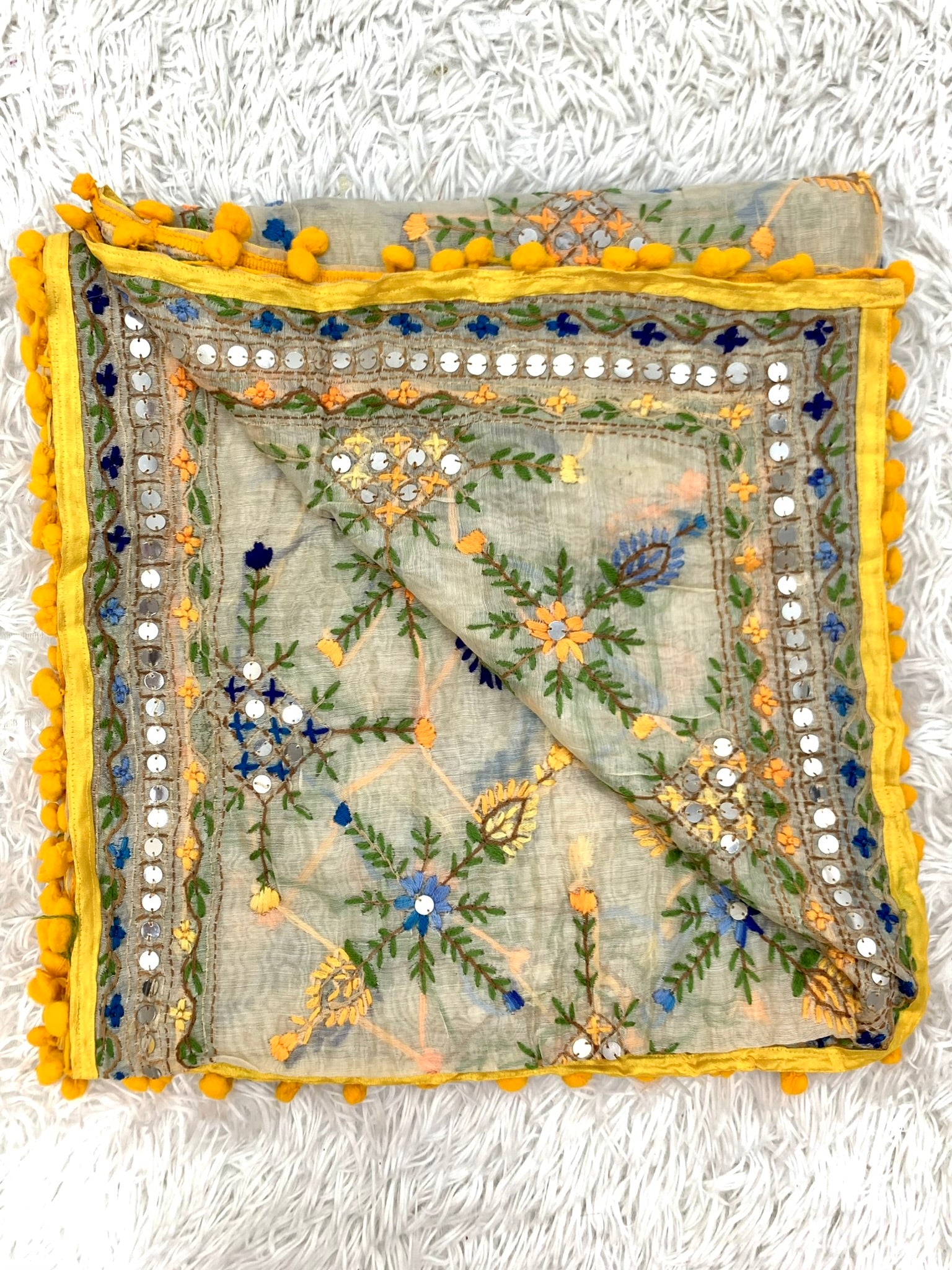 Gorgeous Hand Embroidered Dupatta