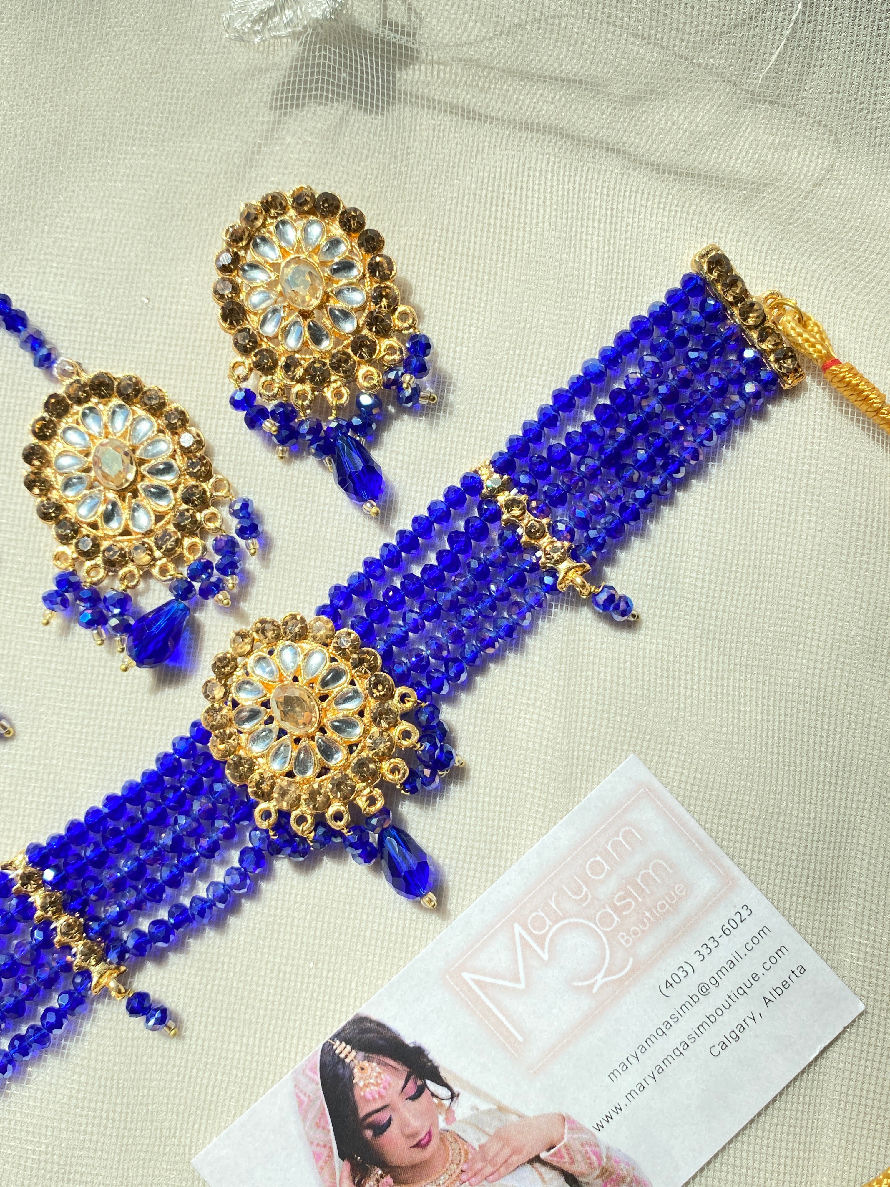 ‘Aysha’ in Navy Blue 4PC