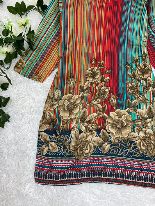 Soft High Quality Lilen Top -Plus Size *