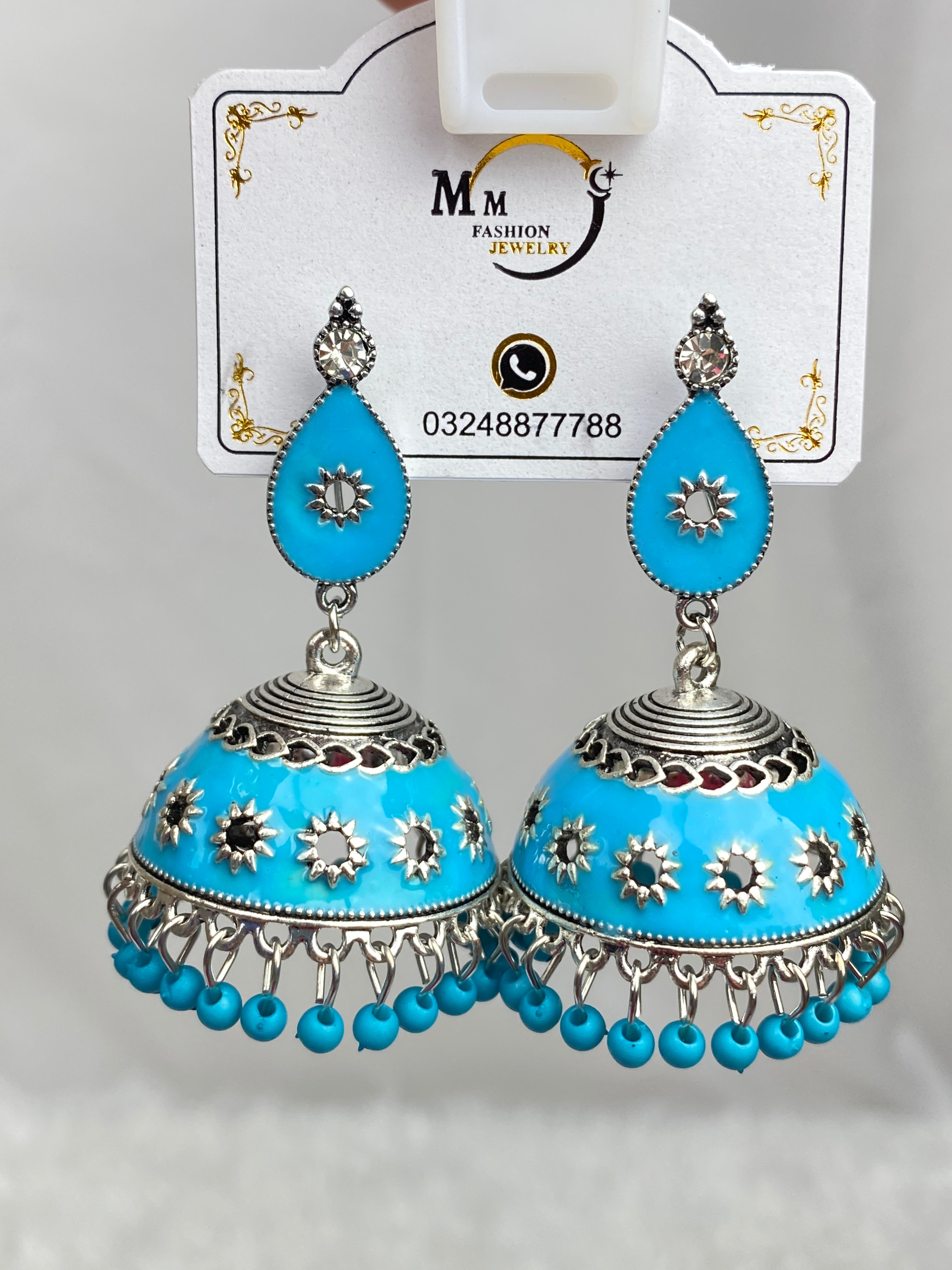 Acrylic Jhumka Statement Earrings +7 COLORS