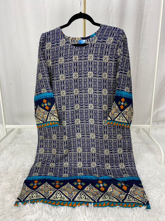 Soft blue Casual Lilen Top *